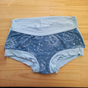 Hemelse print ondergoed, ondergoed, scrundies, Scrundlewear. Maat Medium