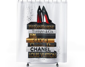 Shower Curtain Women Etsy