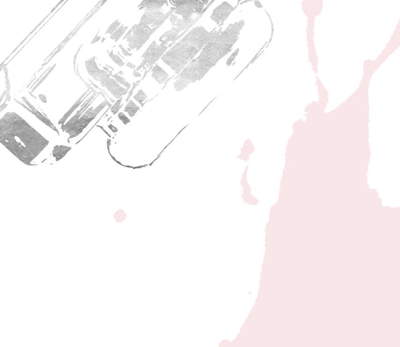 Canvas Silver blush pink perfume bottle wall art Fashion Etsy