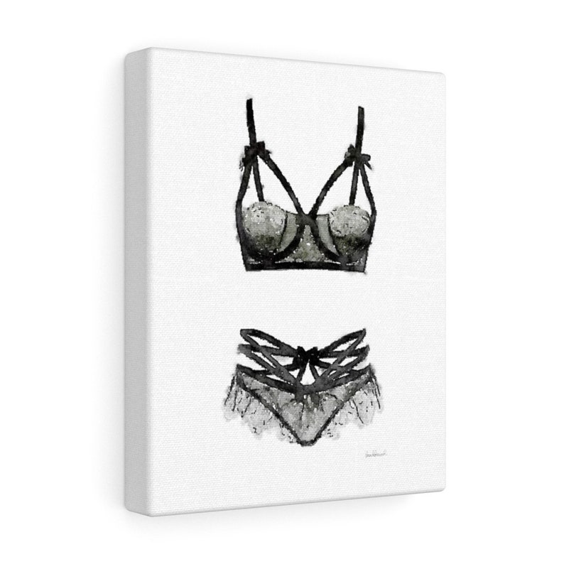 Canvas Lingerie Wall Art Bedroom Underwear Sexy Etsy