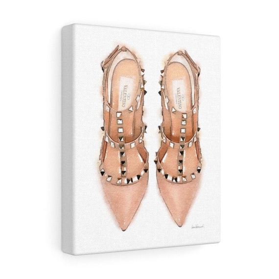 nude canvas shoes