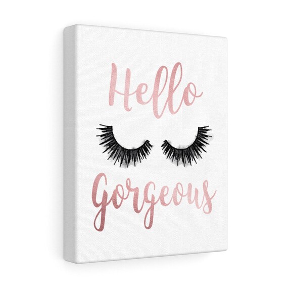 Fashion Art wake up and make up rose gold quote OFFICE bedroom wall Art colours