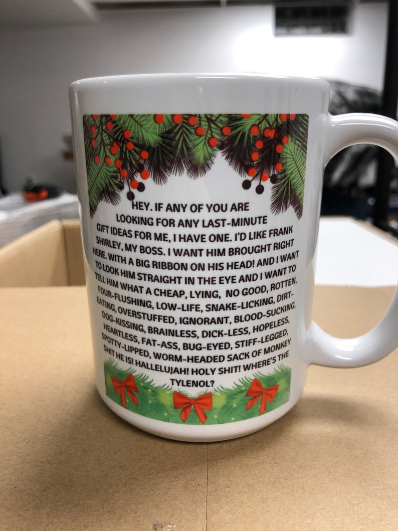Clark Griswold Rant Mug Christmas Vacation Movie 15 Oz Etsy