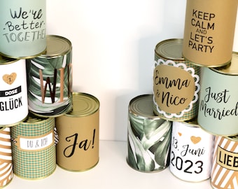 Greenery wedding game can throwing, available in various sizes