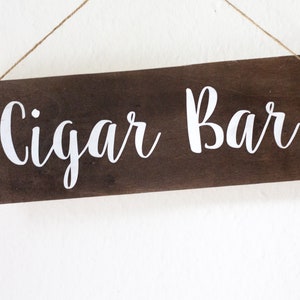 Cigar Bar shield made of wood selectable in many variations