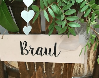 Chair decoration made of wood for the bridal couple chairs vintage