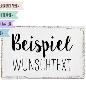 custom text sign made of wood
