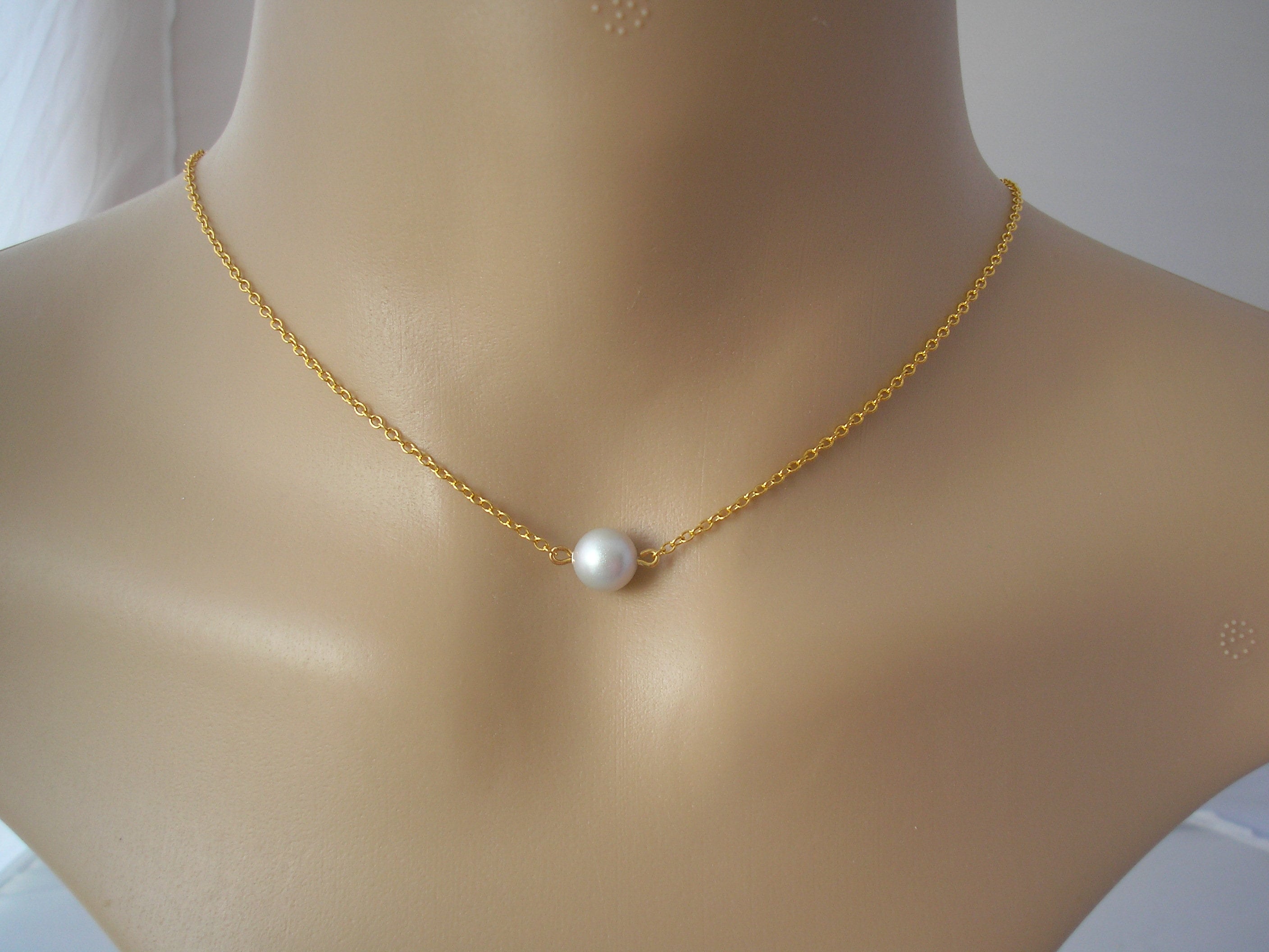 delicate choker style necklace