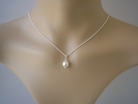 Single Floating Pave Diamante Illusion Necklace Silver or Gold plated 44i