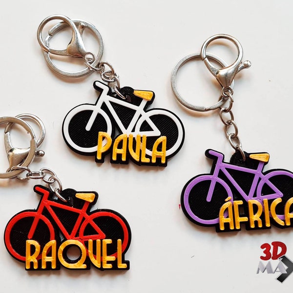 Bicycle Keychain Etsy