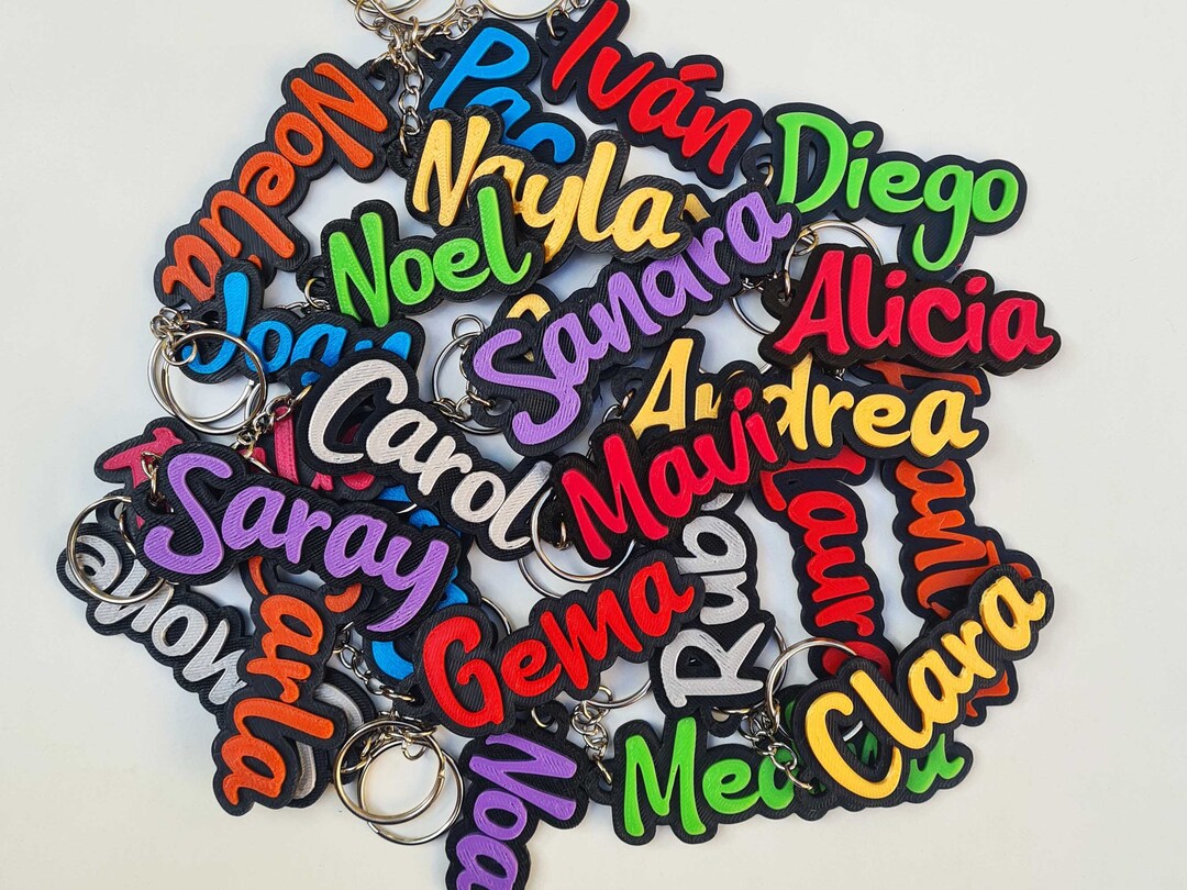 Personalized Keychain With Name | Modern Typography | Ideal Gift for ...