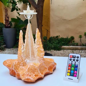 Ivoren toren, verlicht met LED's en afstandsbediening - Neverending