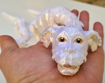 The Neverending Story - Falkor, Fuyur, Luck Dragon: Articulated Toy with Silk Effect
