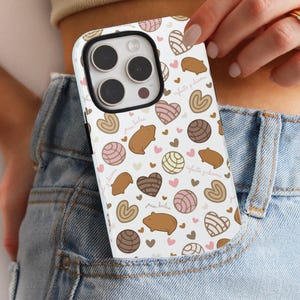 Concha Phone Case, Pan Dulce Mexican Sweet Bread, Cafecito y Chisme, iPhone 17 16 15 24 Samsung Galaxy, Google Pixel, Latina Hispanic Gift