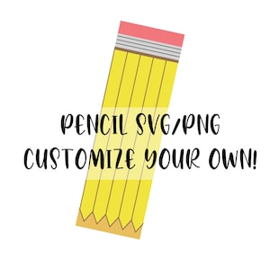 High Quality Seamless Digital Template Pencil Style Pen Wrap | Waterslide | Printable Vinyl | Sublimation | Epoxy Glitter Pens