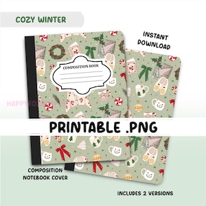 Printable Composition Notebook Cover PNG Back to School Personal ...