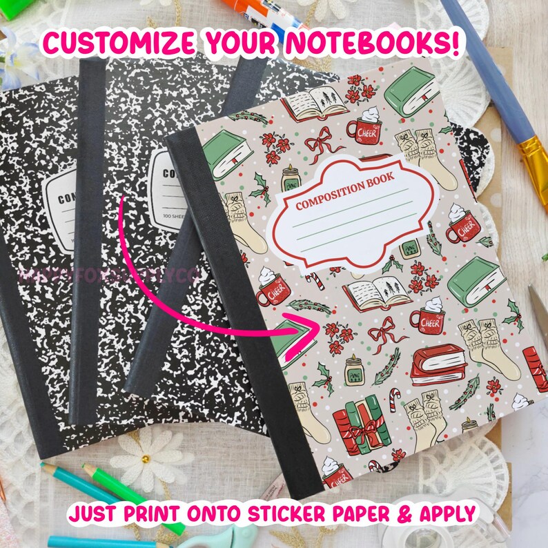 Printable Composition Notebook Cover PNG Back to School Personal ...