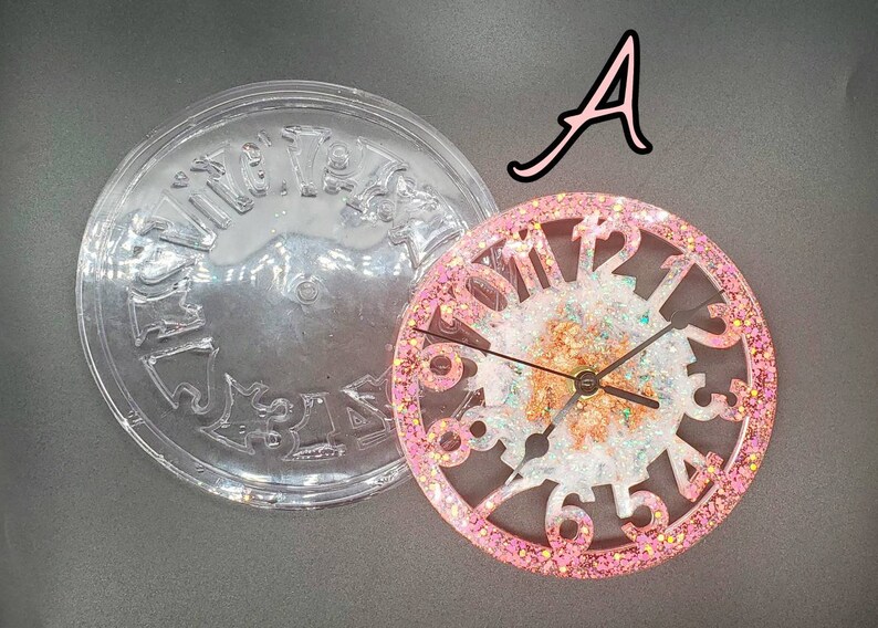 DIY Epoxy Resin Clock Kit With Silicone Mold and Clock Etsy