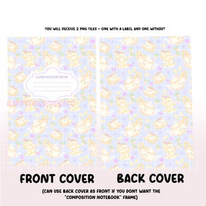 Printable Composition Notebook Cover PNG Back to School Personal ...