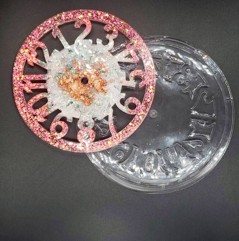 DIY Epoxy Resin Clock Kit With Silicone Mold and Clock Etsy