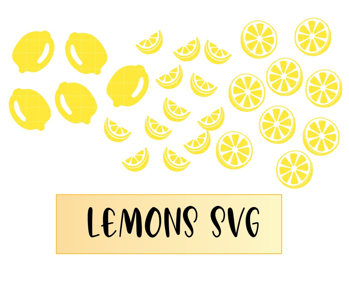 Lemons Lemon Slices SVG Cut Files Lemonade Tumbler | Etsy