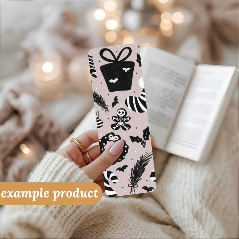 Creepmas Spooky Christmas Holiday Creepy Goth Seamless Pattern Download Digital Papers Vinyl Fabric Surface Design Whimsigoth Pattern Goth