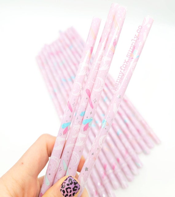 10 ORIGINAL Crystals Reusable Plastic Straws 5-30 Pack for Tumblers, Cups,  Water Bottles Printed Straws Decorative 