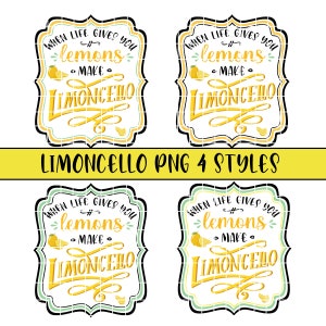 Original Design High Quality When life Gives You Lemons Make Limoncello PNG | Waterslide | Sublimation | Printable Vinyl | Lemonade Tumbler