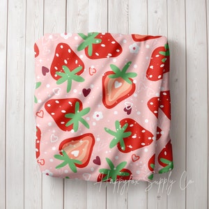 Strawberry Blanket Throw Blanket Couch Baby Blanket Cottagecore Gifts Preppy Stuff Coquette Decor Strawberry Bedding Kawaii Blanket Summer