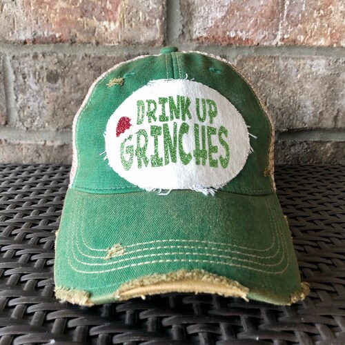 Drink up Grinches Hat Christmas Hat 