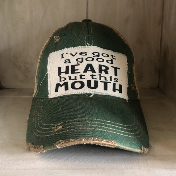 I've Got A Good Heart but This Mouth Hat Baseball Hat   Etsy Canada