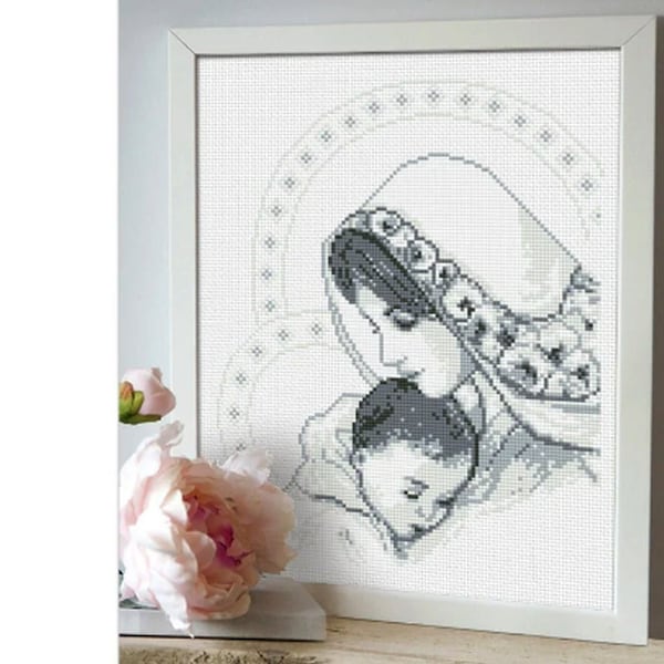 Madonna and Child Cross Stitch Patterns - Etsy