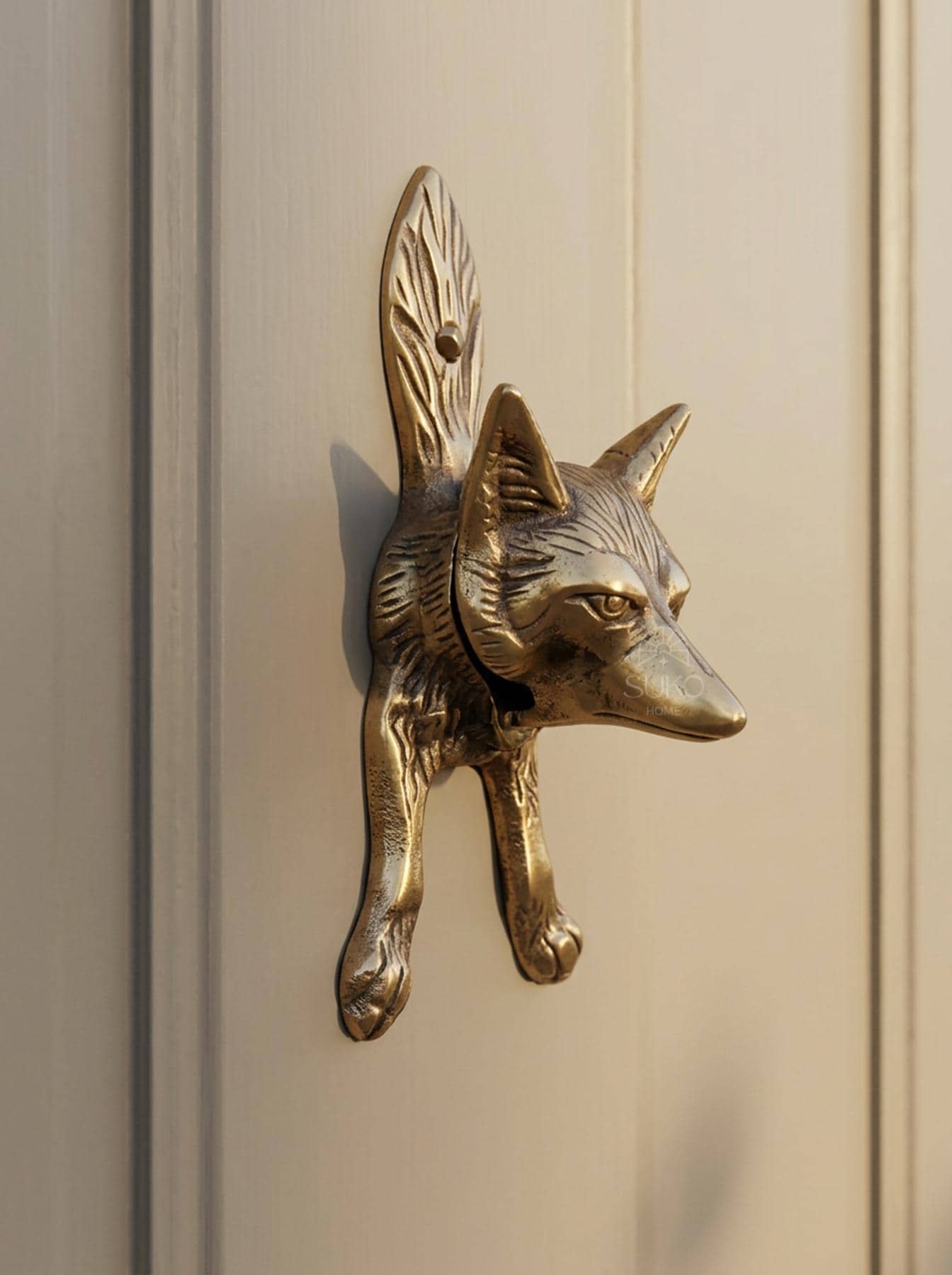 Vintage Fox Door Knocker - Etsy