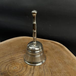 Vintage Silver Hand Bell Classic Brass Call Bell Elegant Gift for ...