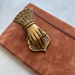 ヴィンテージ真鍮ハンドクリップ タオルホルダー ウォールクリップ ビクトリア朝ハンドペーパークリップ ジャーナルブックマーク スクラップブッキングギフト 本好きの装飾 画像 11