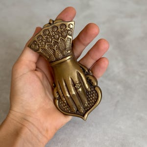 ヴィンテージ真鍮ハンドクリップ タオルホルダー ウォールクリップ ビクトリア朝ハンドペーパークリップ ジャーナルブックマーク スクラップブッキングギフト 本好きの装飾 画像 14