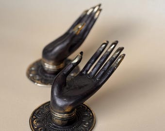 Hook Bali hand Bali brass home decor Wall decor Towel rack Chest-door handle Hanger Buddha hand Door Knob Gift for yoga and yoga studio