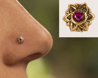 Sunflower nose ring stud Clearance