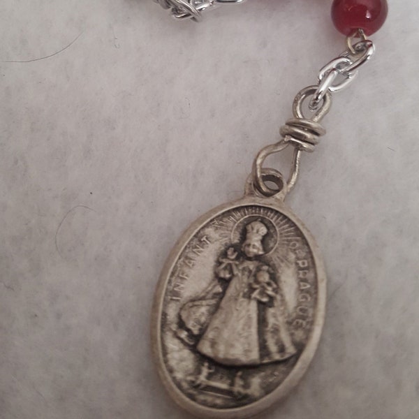 Infant of Prague red chaplet