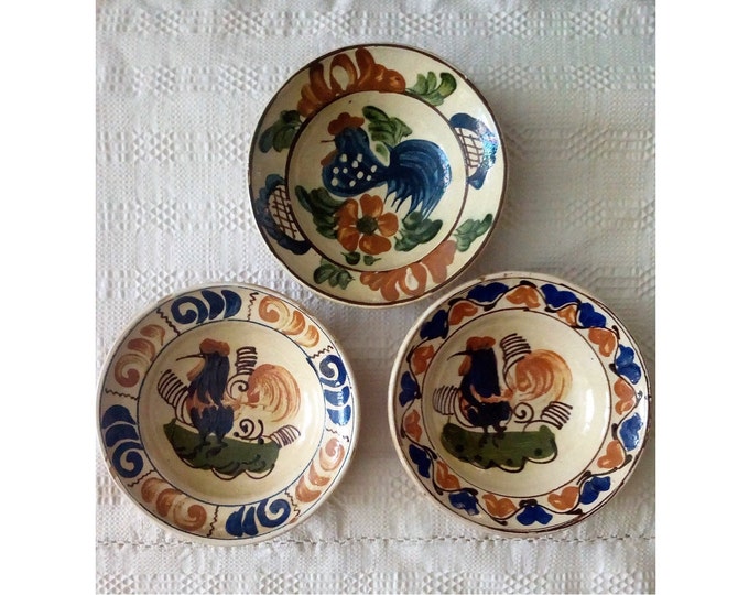 Clay Plate Folk Antique Peasant Plate Transylvania Pottery