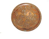 Bronze Plate, Meiji Bronze Mixed Metal, Japanese Plate, Rare Plate, Geisha Plate, Japanese Scene Bronze Plate
