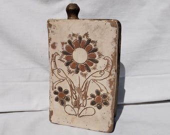 Antique Book Flask, Ceramic Whisky Flask