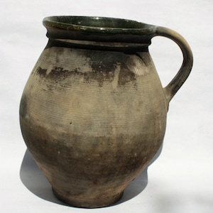 Stoneware Vase, Rare Folk Pitcher, Huge Vase, Folk Pitcher, Vintage Vase, Ceramic Pitcher, Ceramic Potter