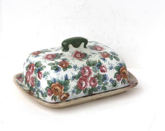 Villeroy and Boch, Porcelain Butter Dish, Villeroy & Boch Wallerfangen, 19th century Butter Dish