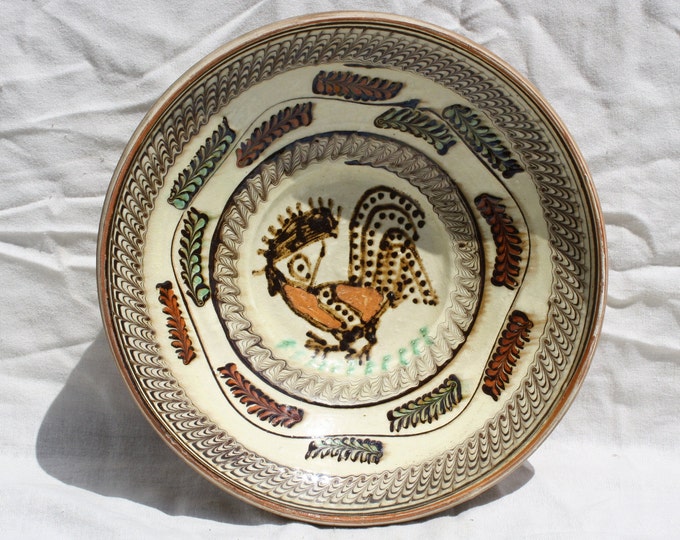 Traditional Romania Horezu Ceramic Plate