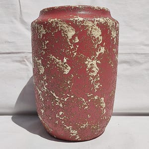 Art Deco Vase, Retro Vase, Orange Retro Vase, Vintage Vase, Vase from 1970&#39;s, Hungarian Retro Vase, Ceramics Vase, Pottery Hungarian