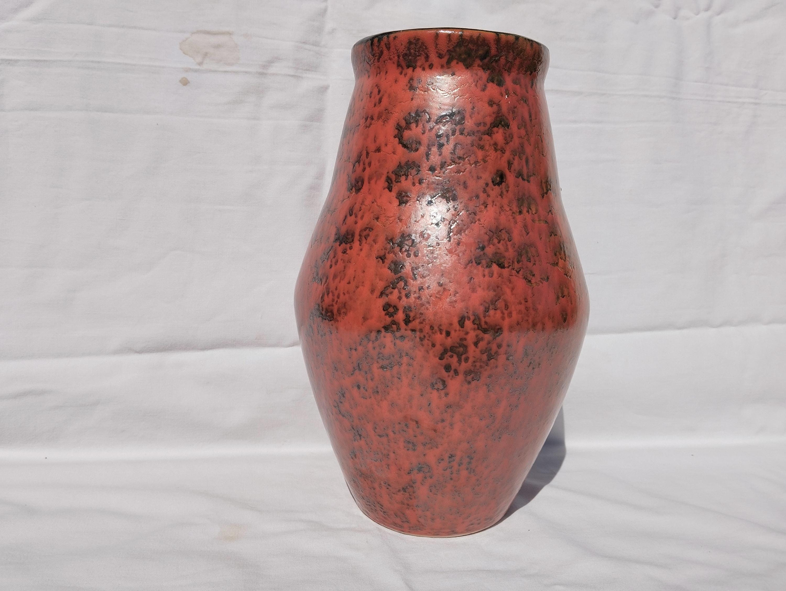 Handpainted Ceramic Retro Vase - Hungarian Folk Art - Etsy