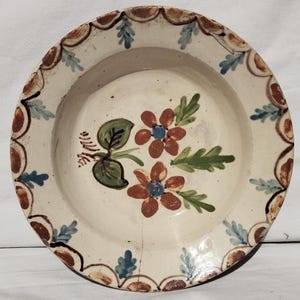 Traditional Plate, Terracotta Plate, Clay Plate, Transylvania Pottery, FolkPlate , Antique Peasant Plate