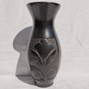 Traditional Antique Black Pitcher Vase from mid 20th century Vintage Jug