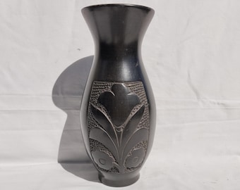 Traditional Antique Black Pitcher Vase from mid 20th century Vintage Jug
